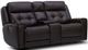 Liberty Furniture Carrington Dark Brown Leather Triple Zero Gravity Power Reclining Loveseat with Console-0