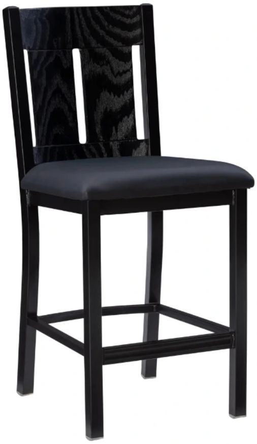 Linon Cleo Black Counter Stool-0