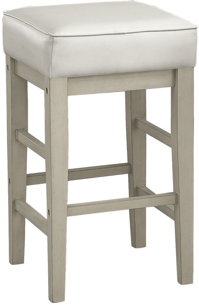 Mazin Furniture Pittsville White Counter Stool-0