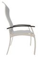Telescope Casual Belle Isle Abalone/Desert Aluminum/Fabric Outdoor Sling Supreme Arm Chair with Chestnut Rustic Polymer Arm Accent-2