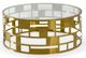 VIG Furniture Modrest Kudo Clear/Gold Coffee Table-0