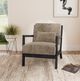 Elements International Marina Brushed Espresso/Langley Cocoa Accent Chair-1