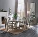ACME Furniture Zumala White Dining Table with Weathered Oak Base-1