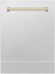 ZLINE Autograph Edition Tallac 24" Fingerprint Resistant Satin Stainless Steel Dishwasher Panel-1