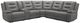 Parker House® Caldwell 6-Piece Tahoe Charcoal Power Reclining Sectional with Power Adjustable Headrests-0