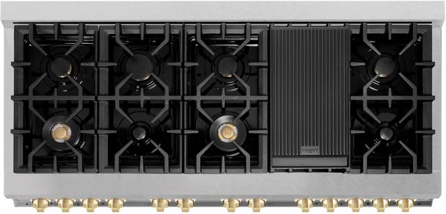 ZLINE Autograph Edition 60" Satin Stainless Steel Pro Style Dual Fuel Range-3