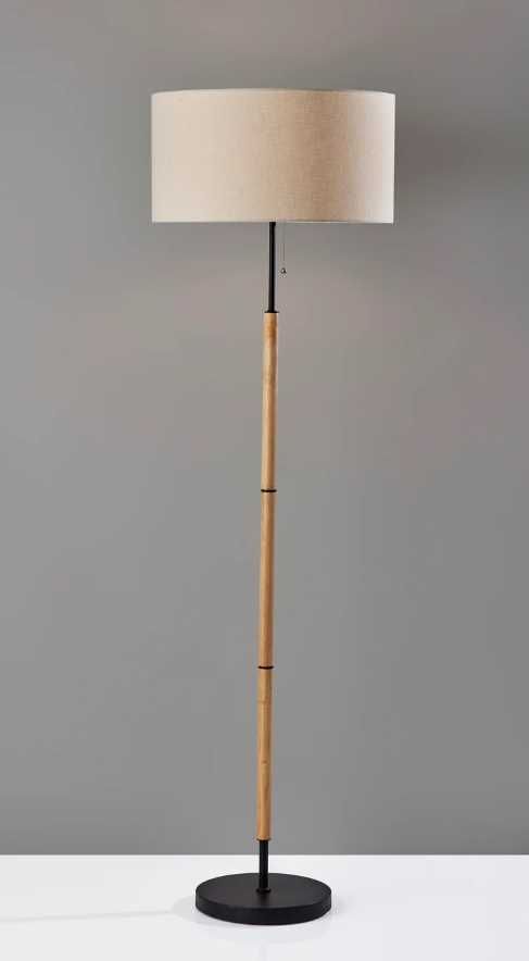 Adesso® Hamilton Black Floor Lamp-1