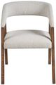 Universal Explore Home™ New Modern Medium Brown Oak/Oris Snow Dining Chair-3