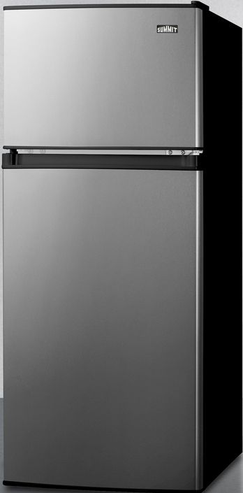 Summit® 4.5 Cu. Ft. Stainless Steel Compact Top Freezer Refrigerator-1