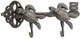 A & B Home Gray Sea Turtles Wall Hook-0