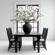 YHD Legacy Dark Dining Table-1