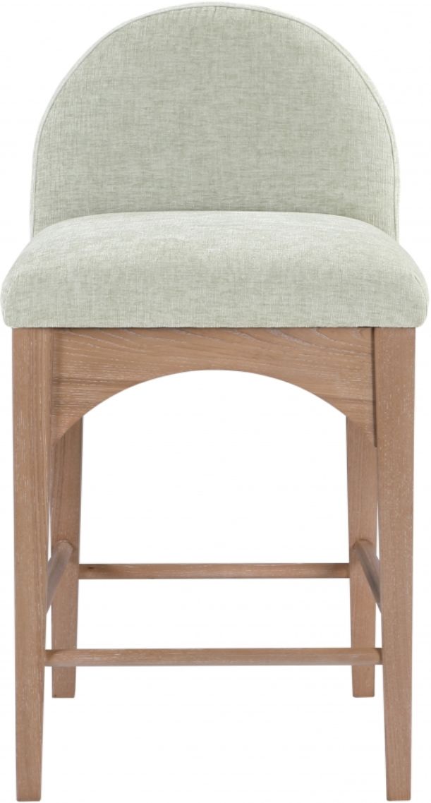 Meridian Furniture Waldorf Mint/Natural Counter Stool-1