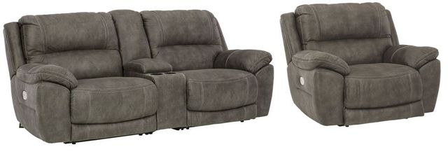 Signature Design by Ashley® Cranedall 4-Piece Quarry Power Reclining Living Room Set-0