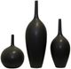 Harp & Finial® Porter 3-Piece Black Vase Set-0