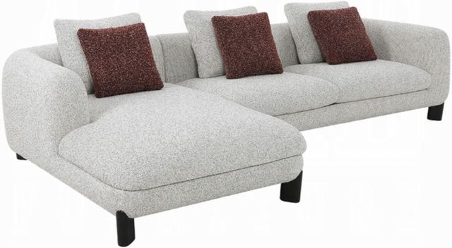 ACME Furniture Mardi 2-Piece Beige/Maroon Sectional Sofa-0