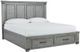 Signature Design by Ashley® Russelyn 5-Piece Gray California King Panel Storage Bed Set-1