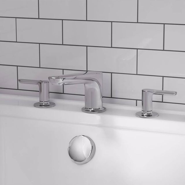 American Standard Studio® S Polished Chrome Deck Mounted Roman Tub Filler-2