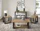 Emerald Home Sutton Place Caramel End Table with Cocoa Base-1