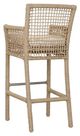 Classic Home Brisbane Natural Rope Outdoor Bar Stool-4