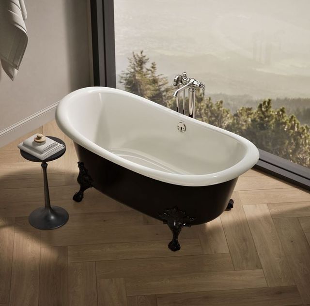 KOHLER® Artifacts™ Biscuit 66.13" X 32.5" Freestanding Bath-3