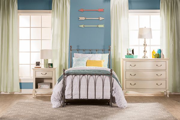 HH2 Home Molly Black Steel Twin Bed-2
