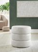 Signature Design by Ashley® Ummi Bone Swivel Accent Ottoman-1