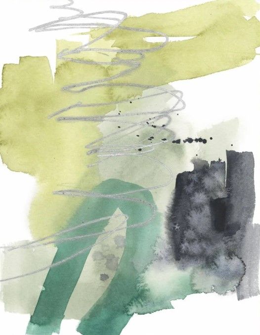Classy Art Graffiti Green II by Jennifer Goldberger Wall Art-1