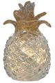 A & B Home Clear Glass Pineapple with LED Light-1