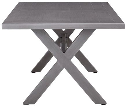 Signature Design by Ashley® Half Moon Beach Gray Aluminum Outdoor Dining Table-3