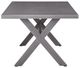 Signature Design by Ashley® Half Moon Beach Gray Aluminum Outdoor Dining Table-3
