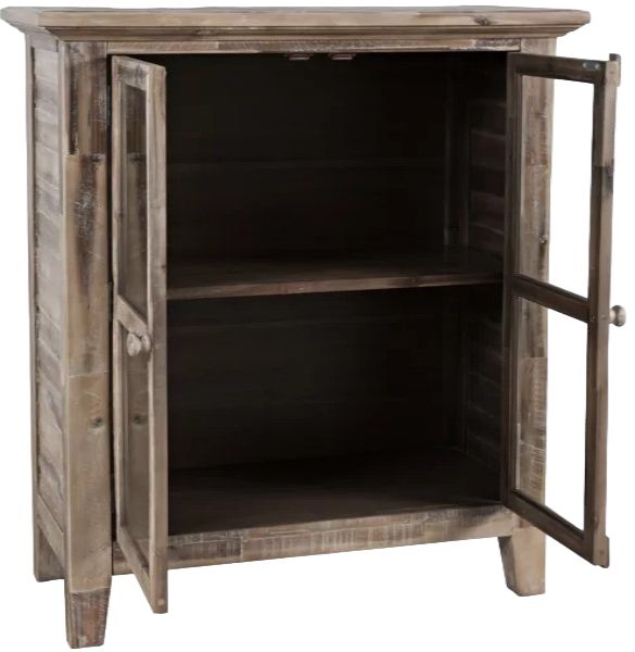 Jofran Inc. Rustic Shores Gray Wash 2-Door Accent Cabinet-2