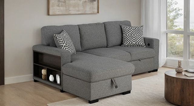 Furniture of America® Chatham Gray Sectional-4