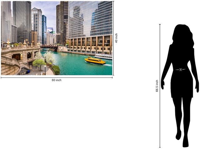 Classy Living Chicago River Wall Art-2