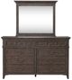 Liberty Furniture Paradise Valley Saddle Brown Dresser and Mirror-2