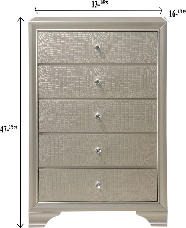 Crown Mark Lyssa Champagne Chest-2
