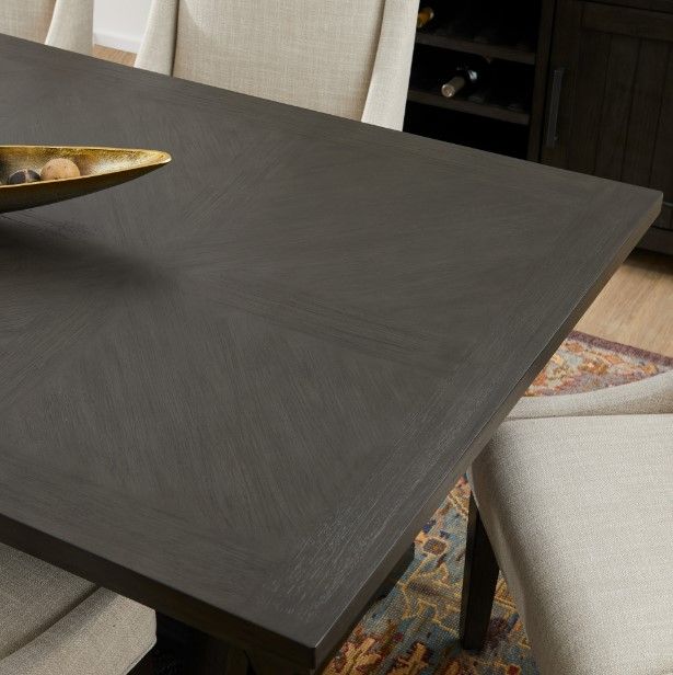 Flexsteel® Lattice Ebony Rectangular Dining Table-5