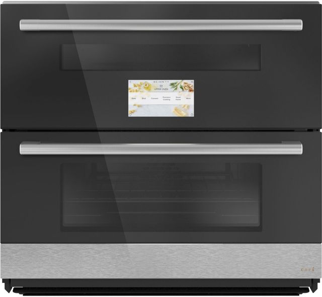 Café™ Minimal Series 30" Platinum Glass Double Electric Wall Oven-0