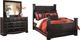 Signature Design by Ashley® Shay 2-Piece Almost Black King Poster Bed Set-0