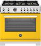 Bertazzoni Professional Series 36" Giallo Pro Style Dual Fuel Range-0