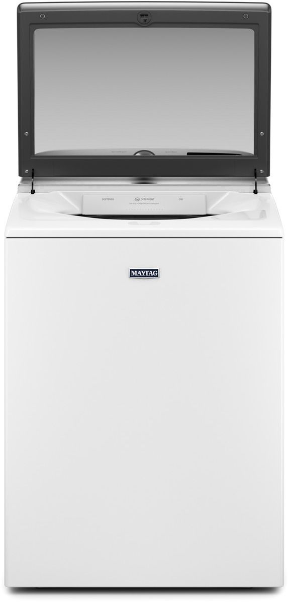 Maytag® 4.7 Cu. Ft. White Agitator Top Load Washer with Extra Power-1