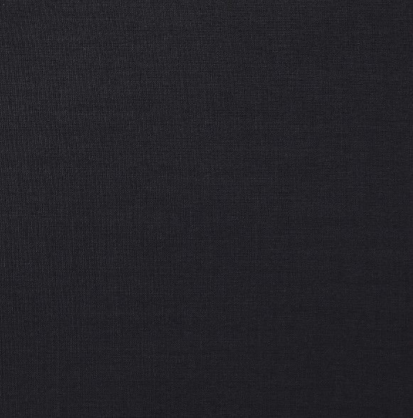 Meridian Furniture Comfy Black Linen Textured Ottoman-2