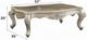 ACME Furniture Bently Gray Marble Top Coffee Table with Champagne Base-3