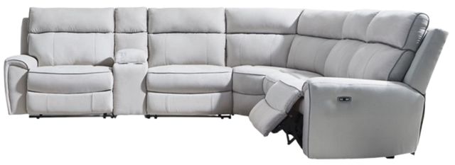 Signature Design by Ashley® Grafton Pike 6-Piece Ash/Pearl Modular Power Reclining Sectional-0
