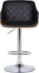 Armen Living Toby Black/Chrome Adjustable Height Stool-2