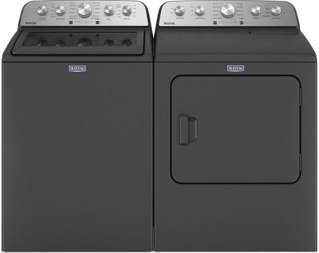 Maytag Top Load Pair (MVW5430PBK-YMED5430PBK) - Volcano Black Maytag Top Load Pair (MVW5430PBK-YMED5430PBK) - Volcano Black