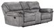 Furniture of America® Themis Gray Manual Reclining Loveseat-0