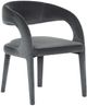 Four Hands Hawkins Charcoal Velvet Dining Chair-0