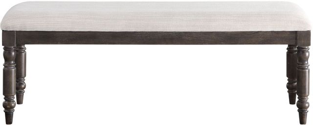 Steve Silver Co. Hutchins Dusty Beige/Dusty Espresso Dining Bench-1