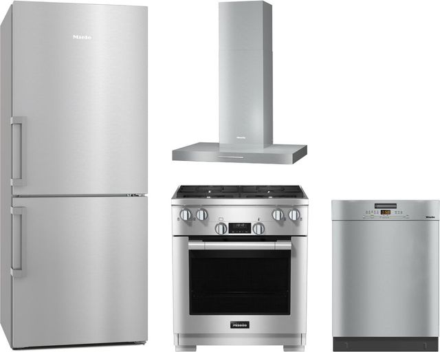Miele 4 Piece Stainless Steel Gas Kitchen Package-0