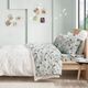 Olliix by Intelligent Design Seafoam Foxes Full Cozy Soft Cotton Novelty Print Flannel Sheet Set-5
